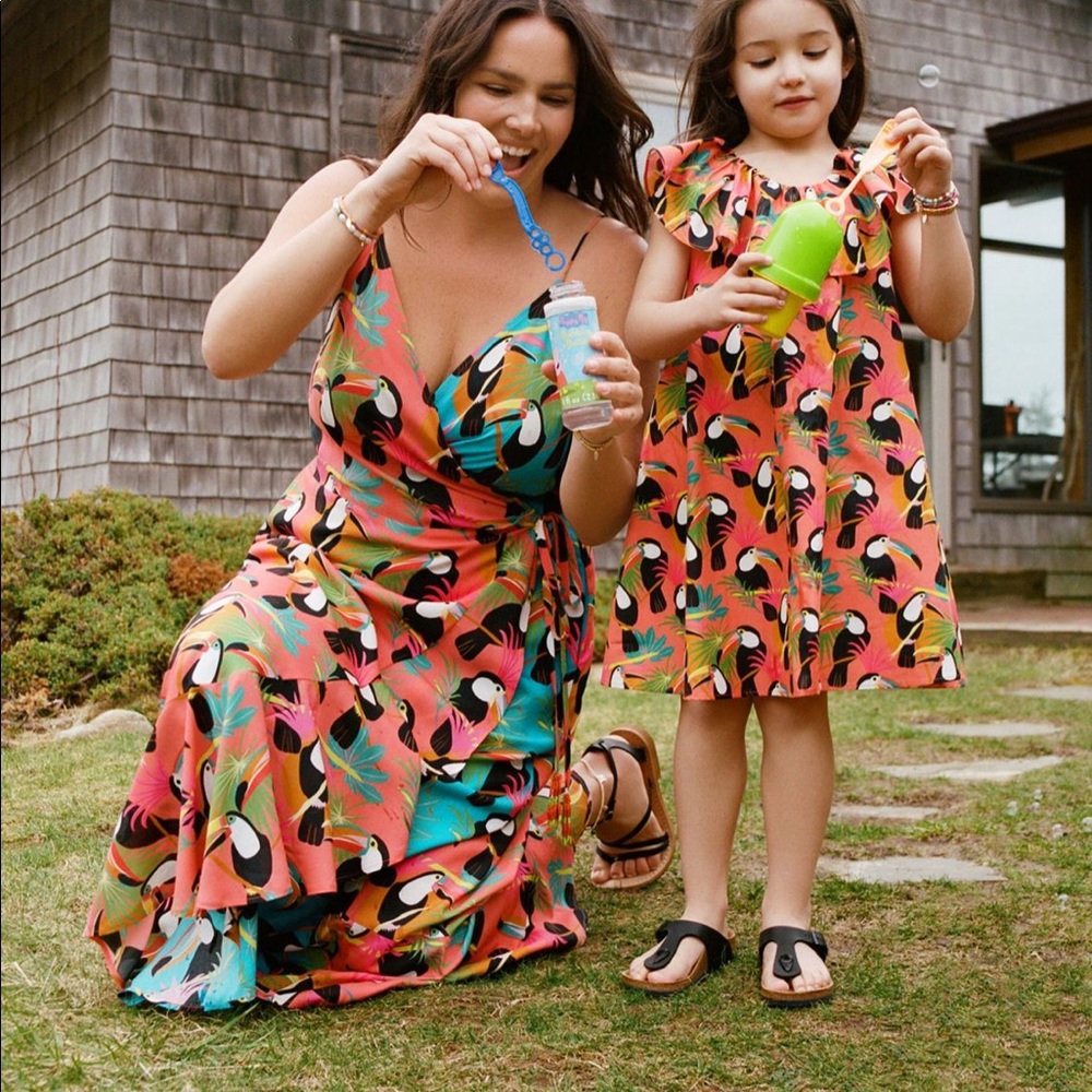 Farm Rio Toucans Wrap Dress